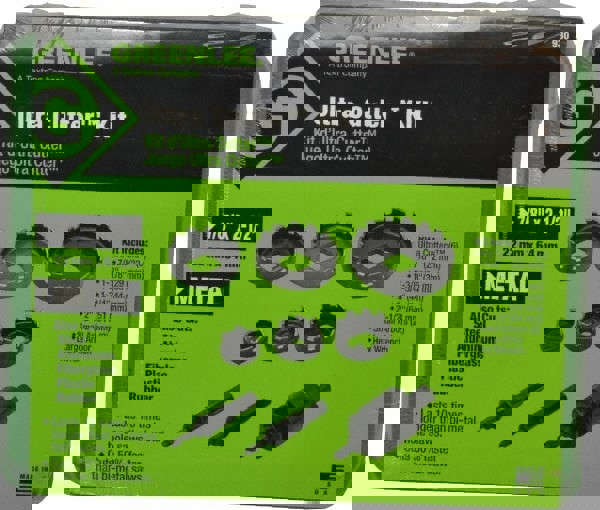 Electrician's Hole Saw Kit: 9 Pc, 7/8 to 2-1/2